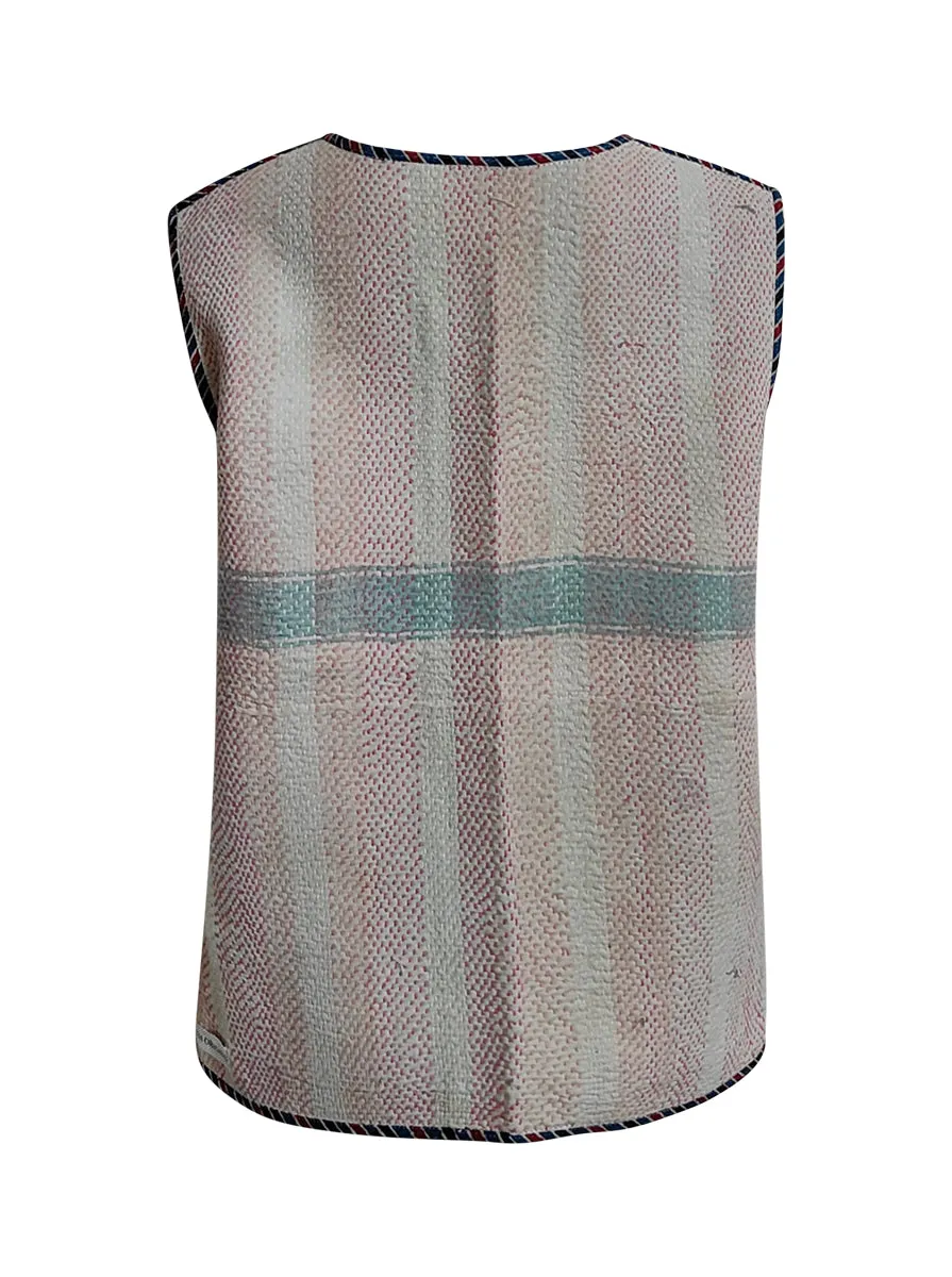 kantha vintage gillet ragu