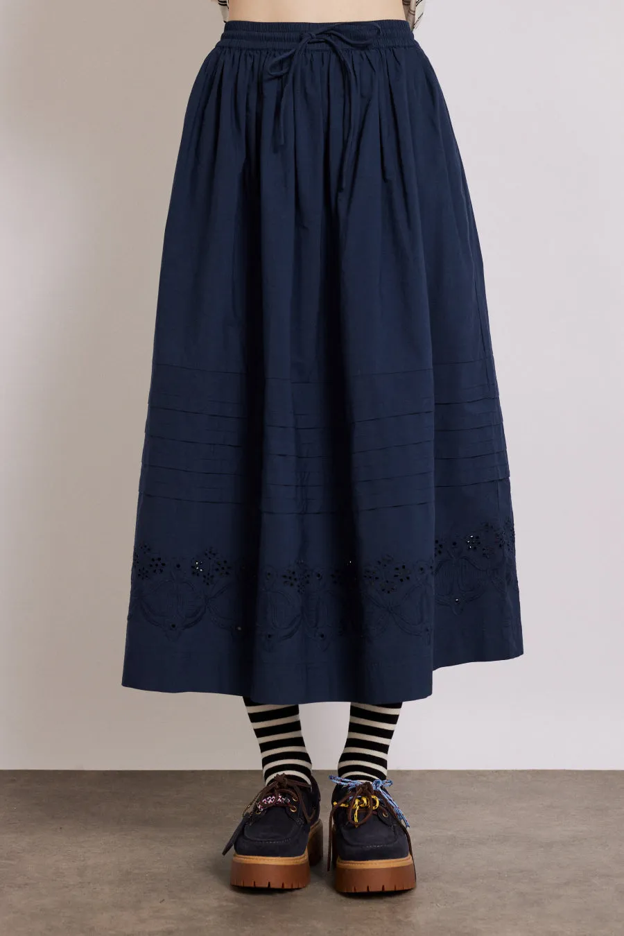 kelsey midi skirt - navy