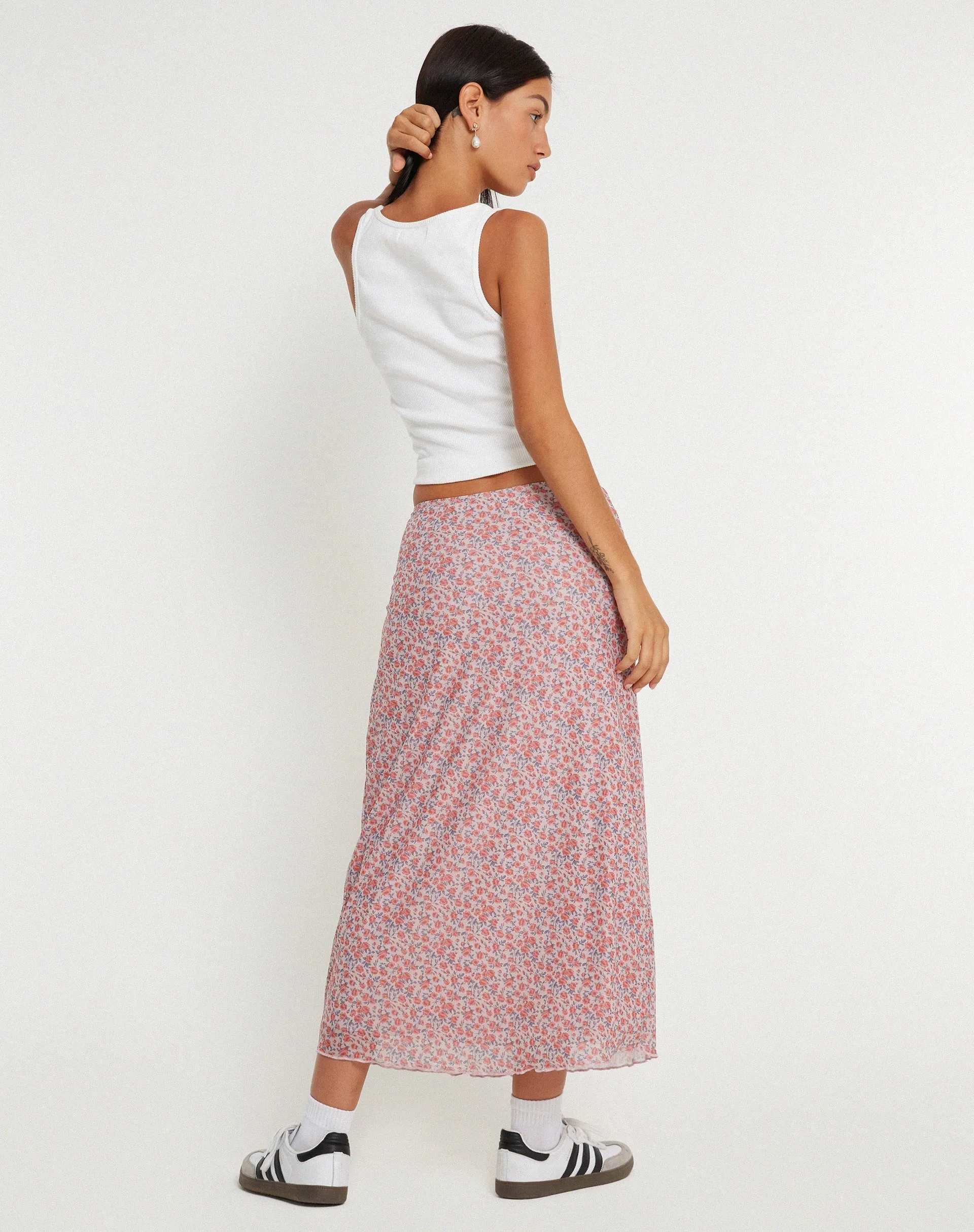 Lassie Maxi Skirt in Spring Rose Dusty Pink