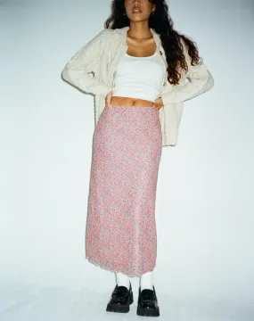 Lassie Maxi Skirt in Spring Rose Dusty Pink