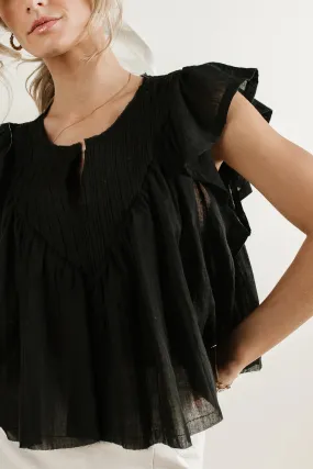 Leia Blouse in Black - FINAL SALE