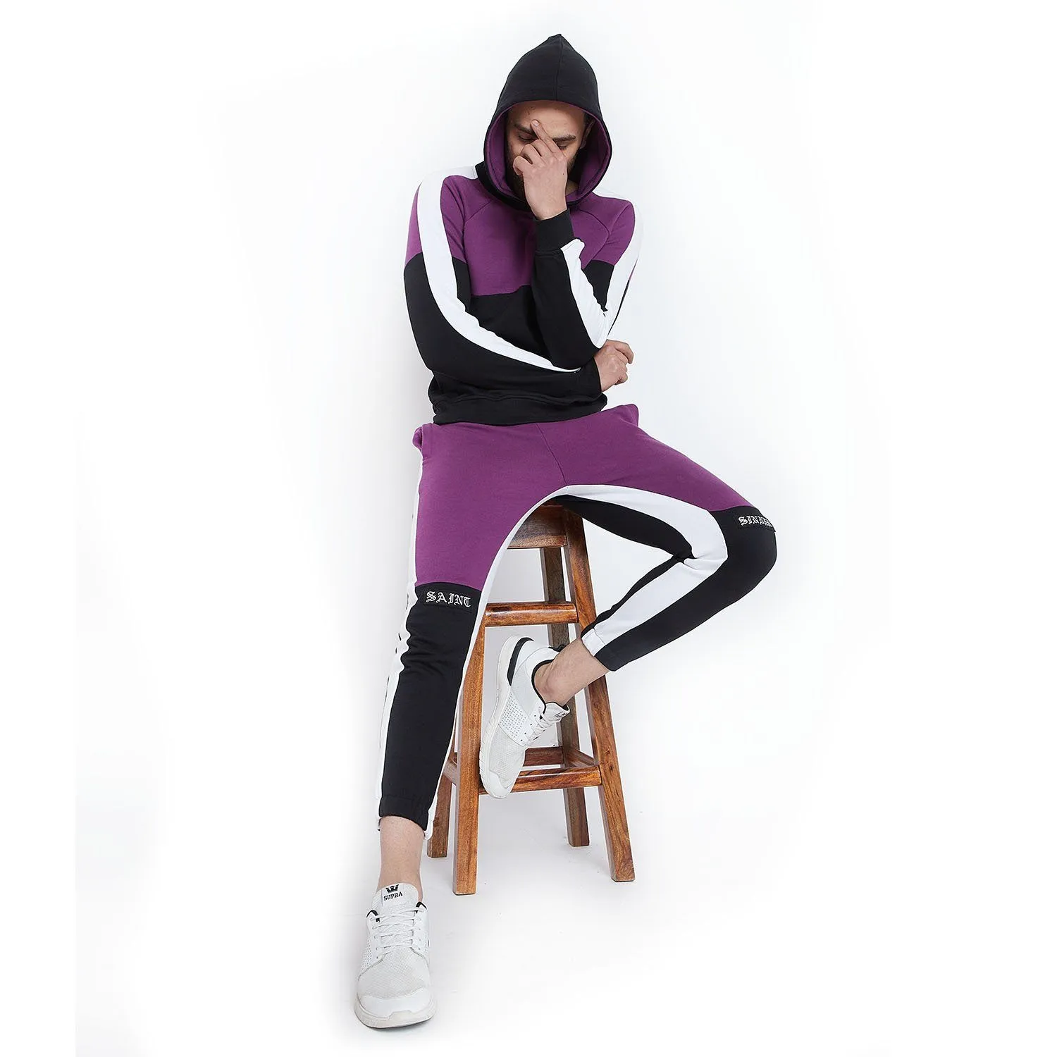 Lilac Saint Sinner Patched Sweatpants