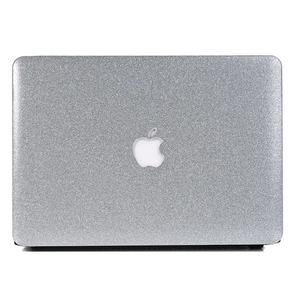 Macbook Case - Silver Gray Glitter