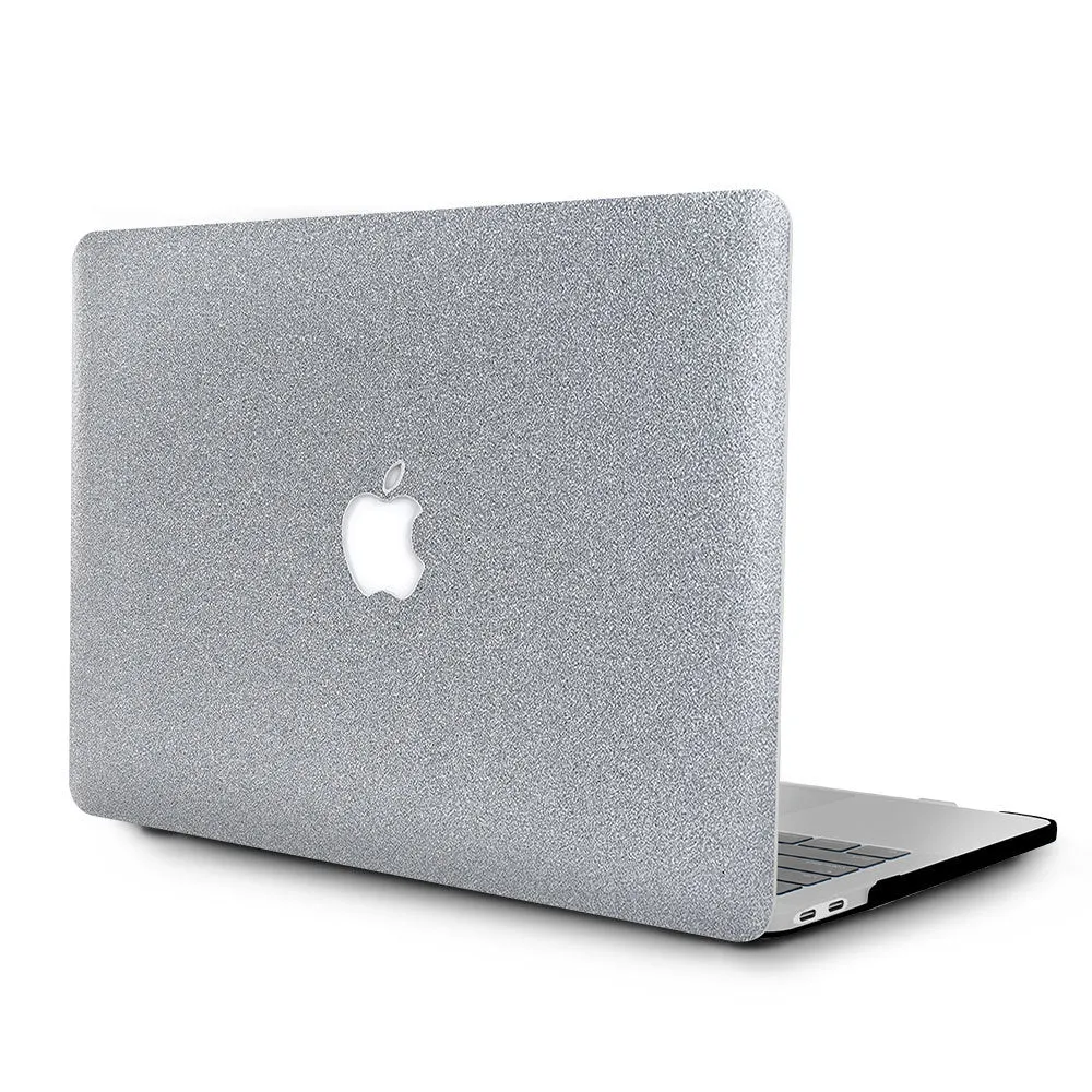 Macbook Case - Silver Gray Glitter