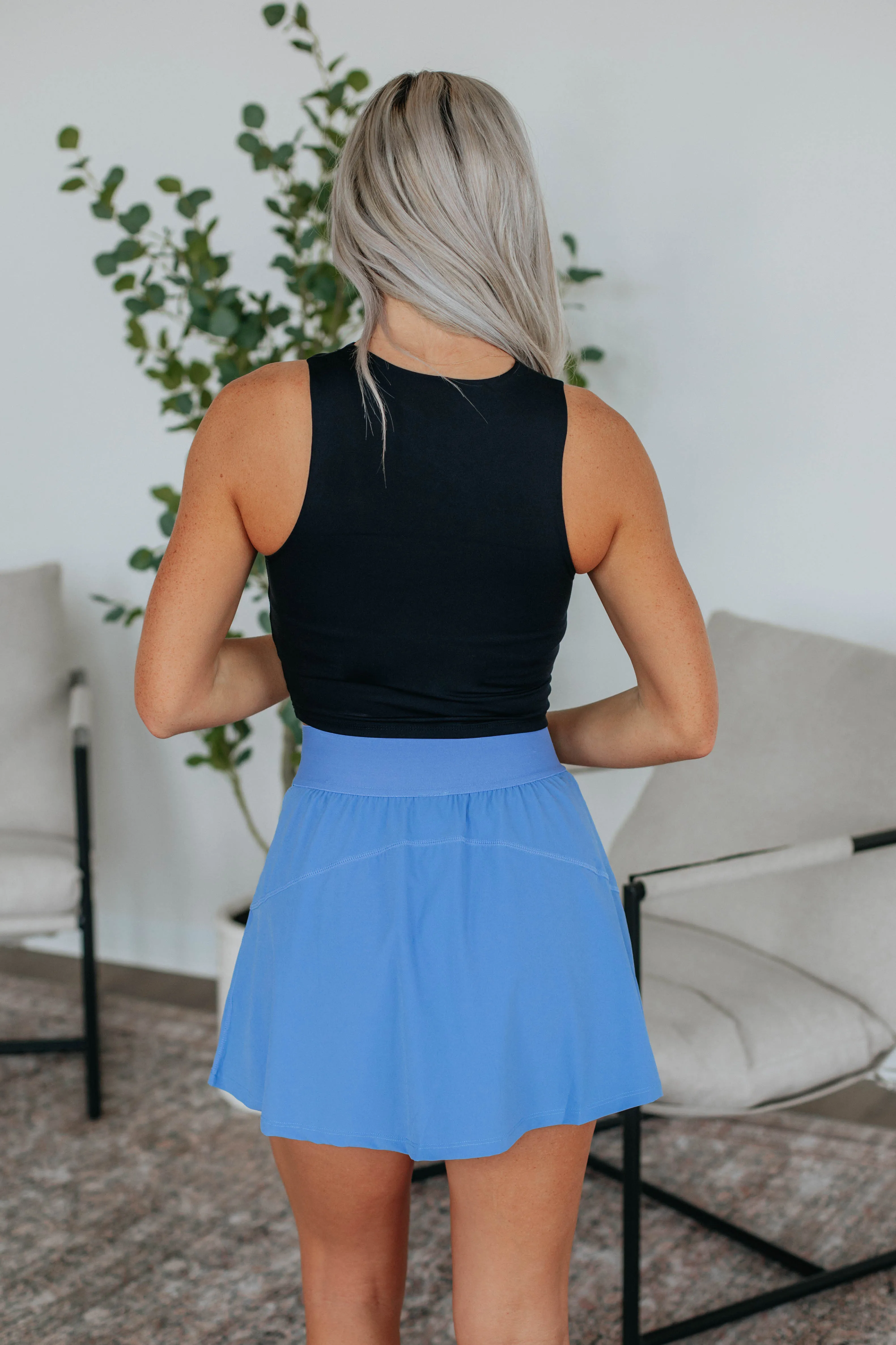 Make Your Move Skort - Periwinkle