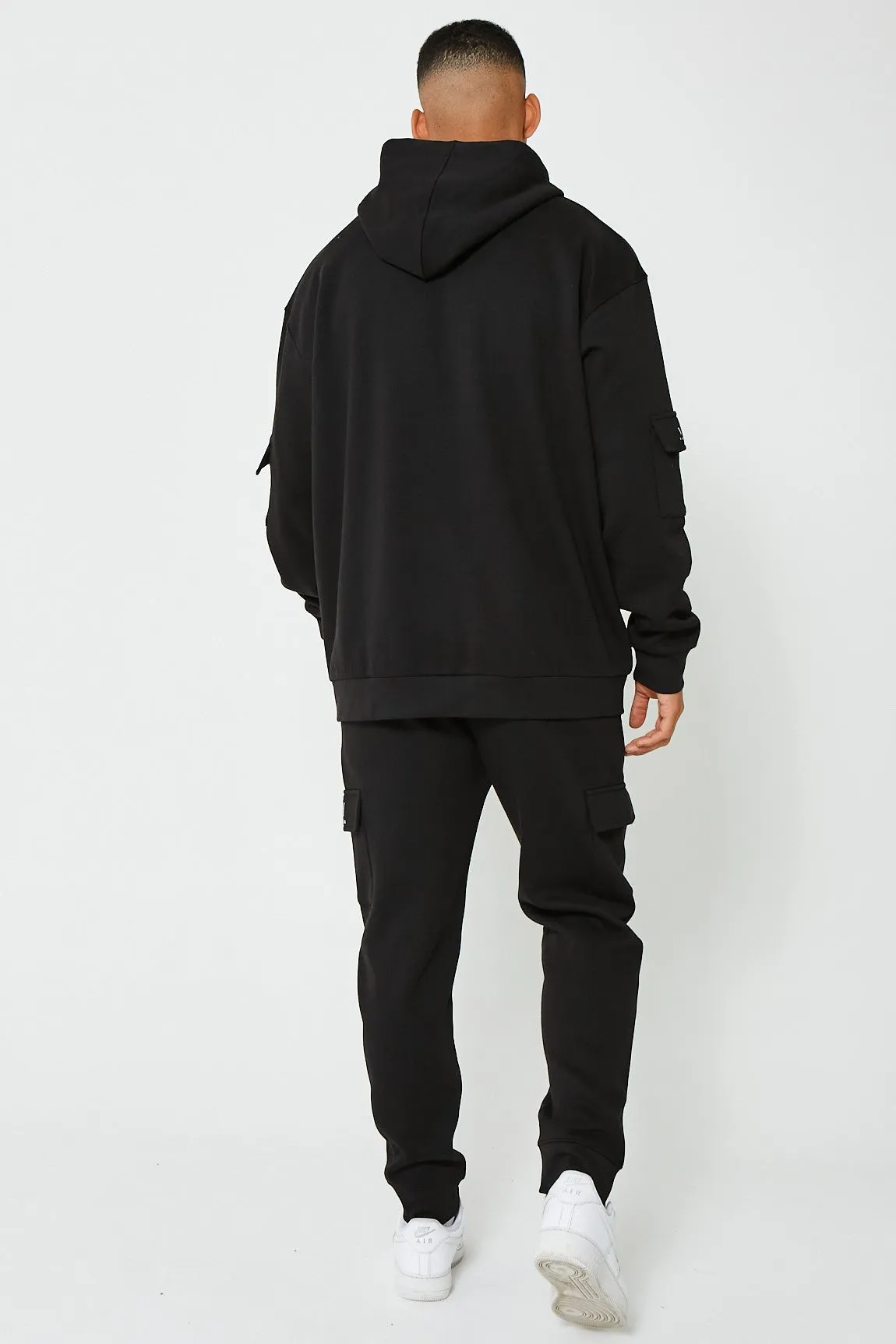 Mansfield Street Oversized Cargo Tracksuit - Black