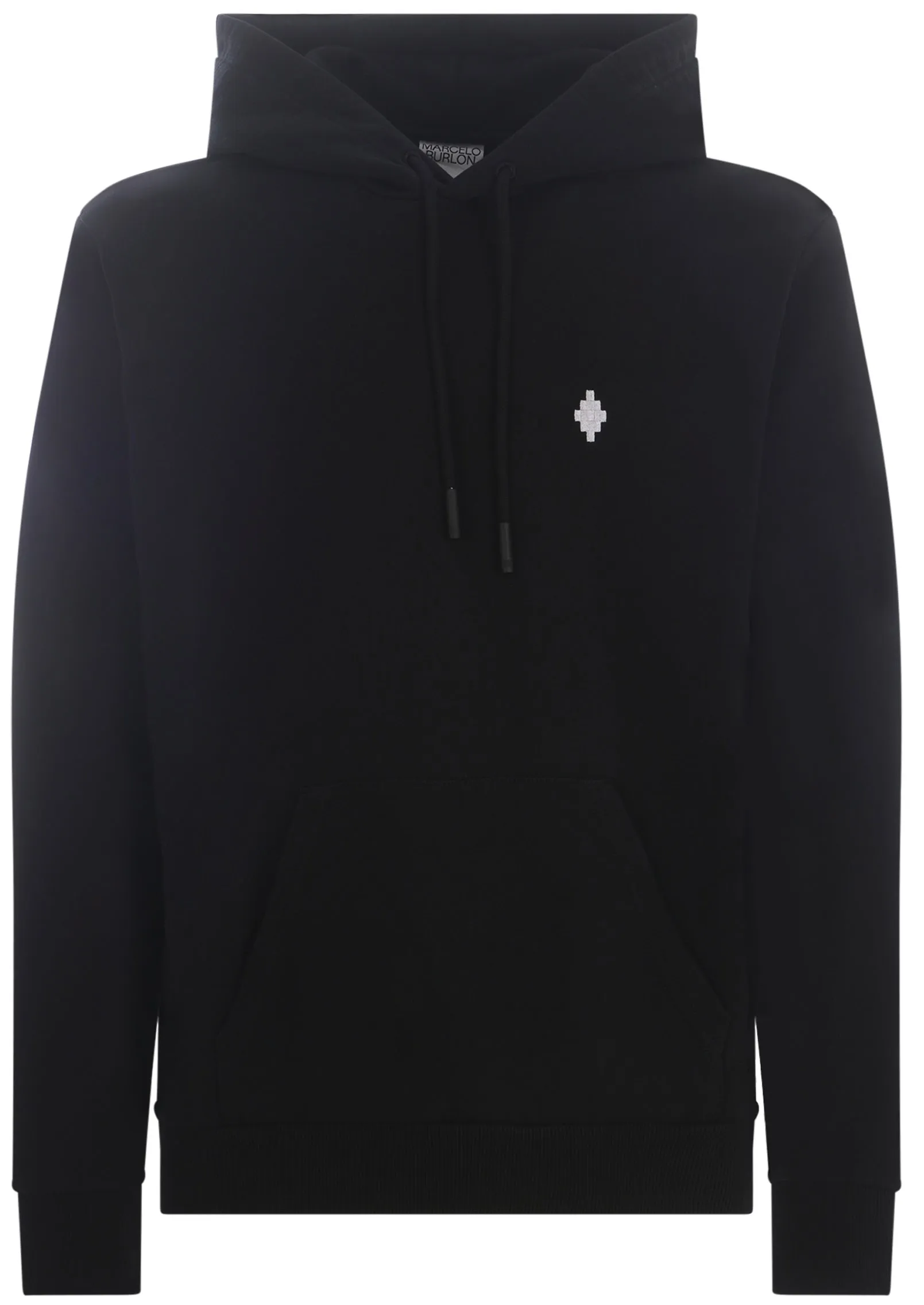 Marcelo Burlon Cross Regular Hoodie Black White