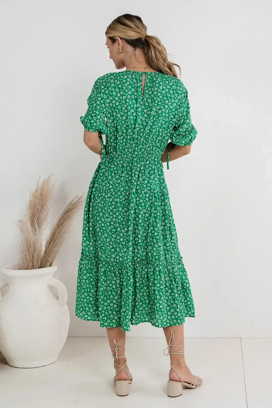 Marlee Midi Dress in Green