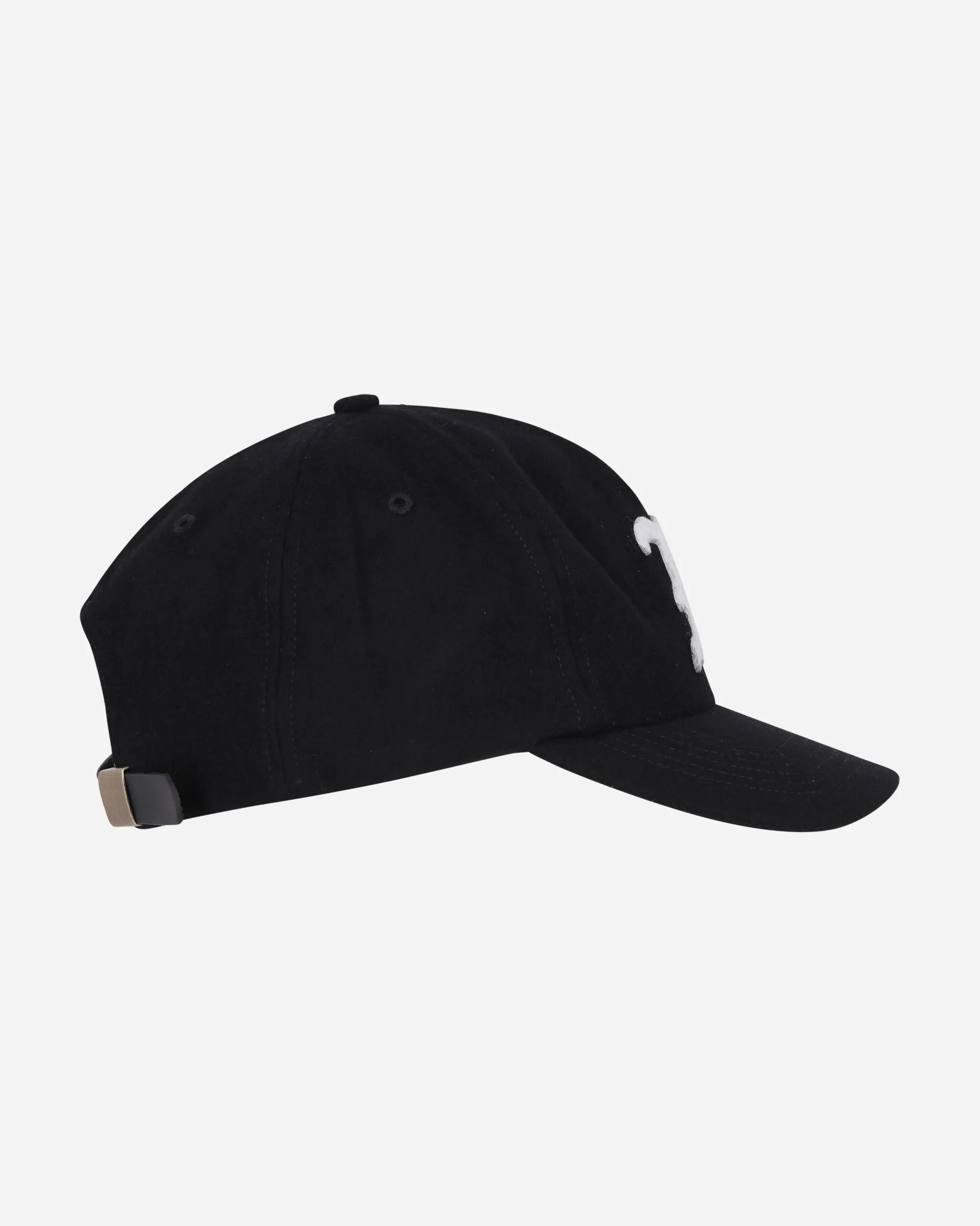 Melton 5-Panel Cap Black