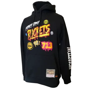 Men's Houston Rockets Mitchell & Ness HWC Slap Sticker Hoodie