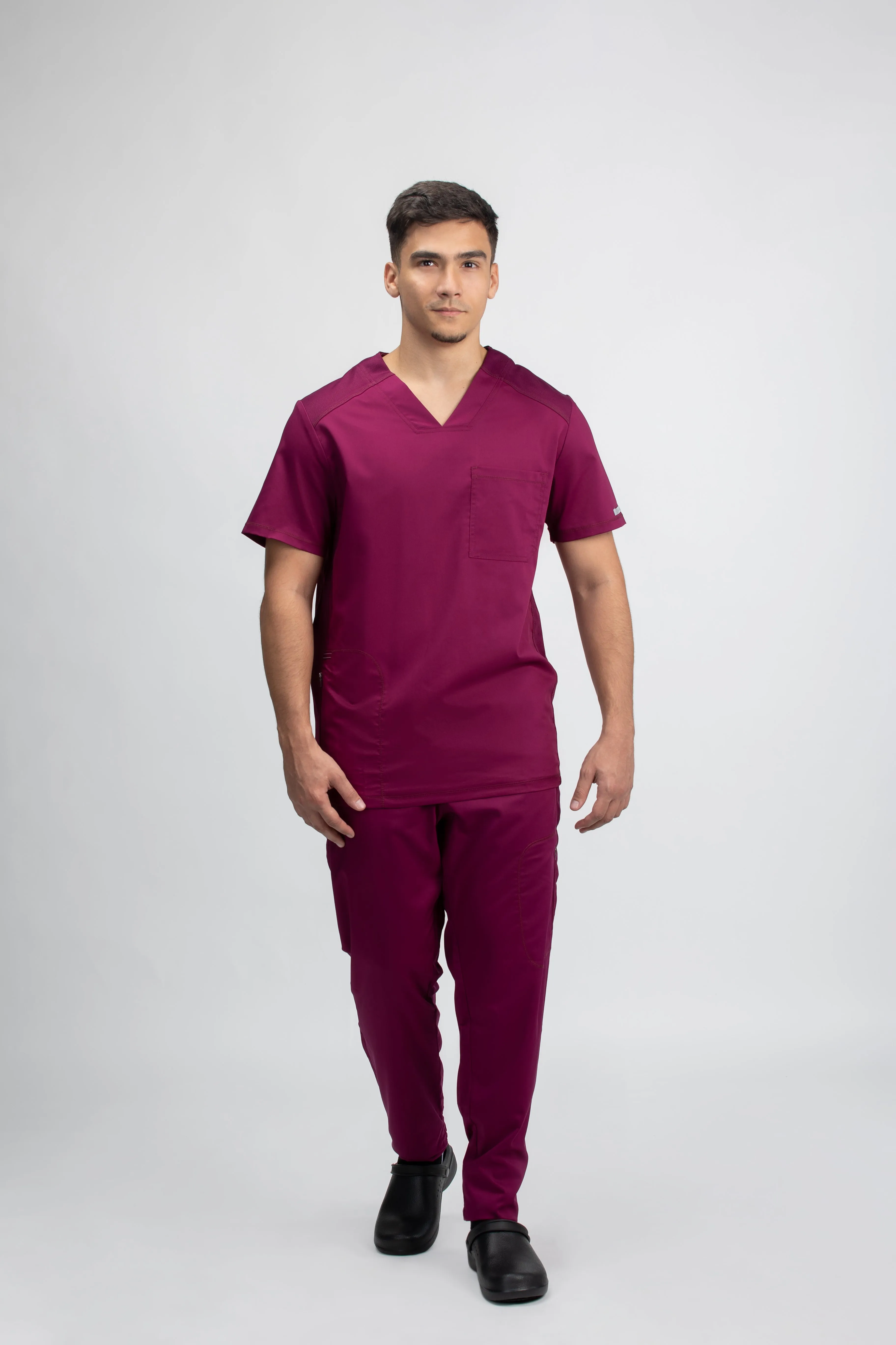 Men's V neck Top & Jogger Pant Scrub Set WW603-WW012