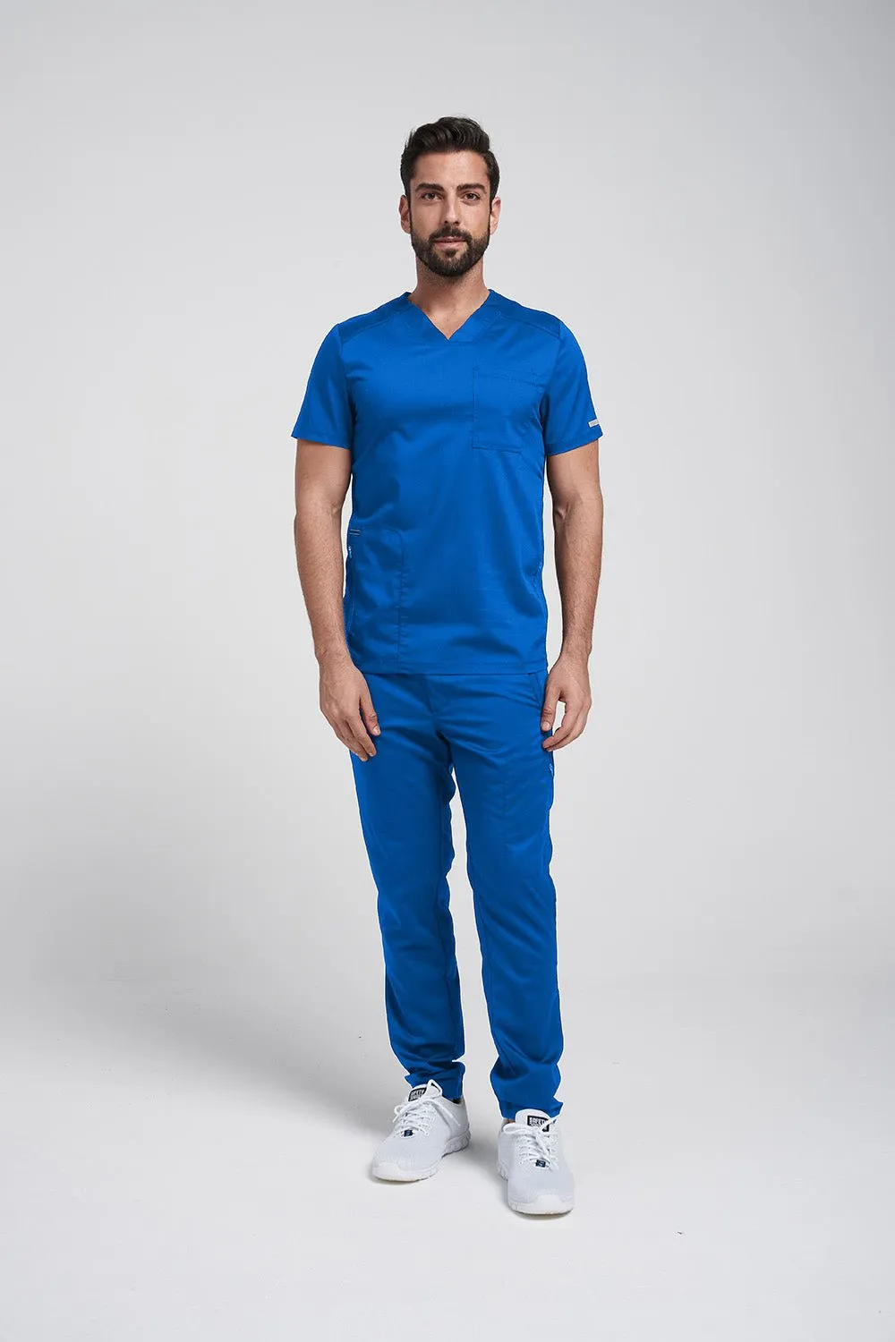 Men's V neck Top & Jogger Pant Scrub Set WW603-WW012