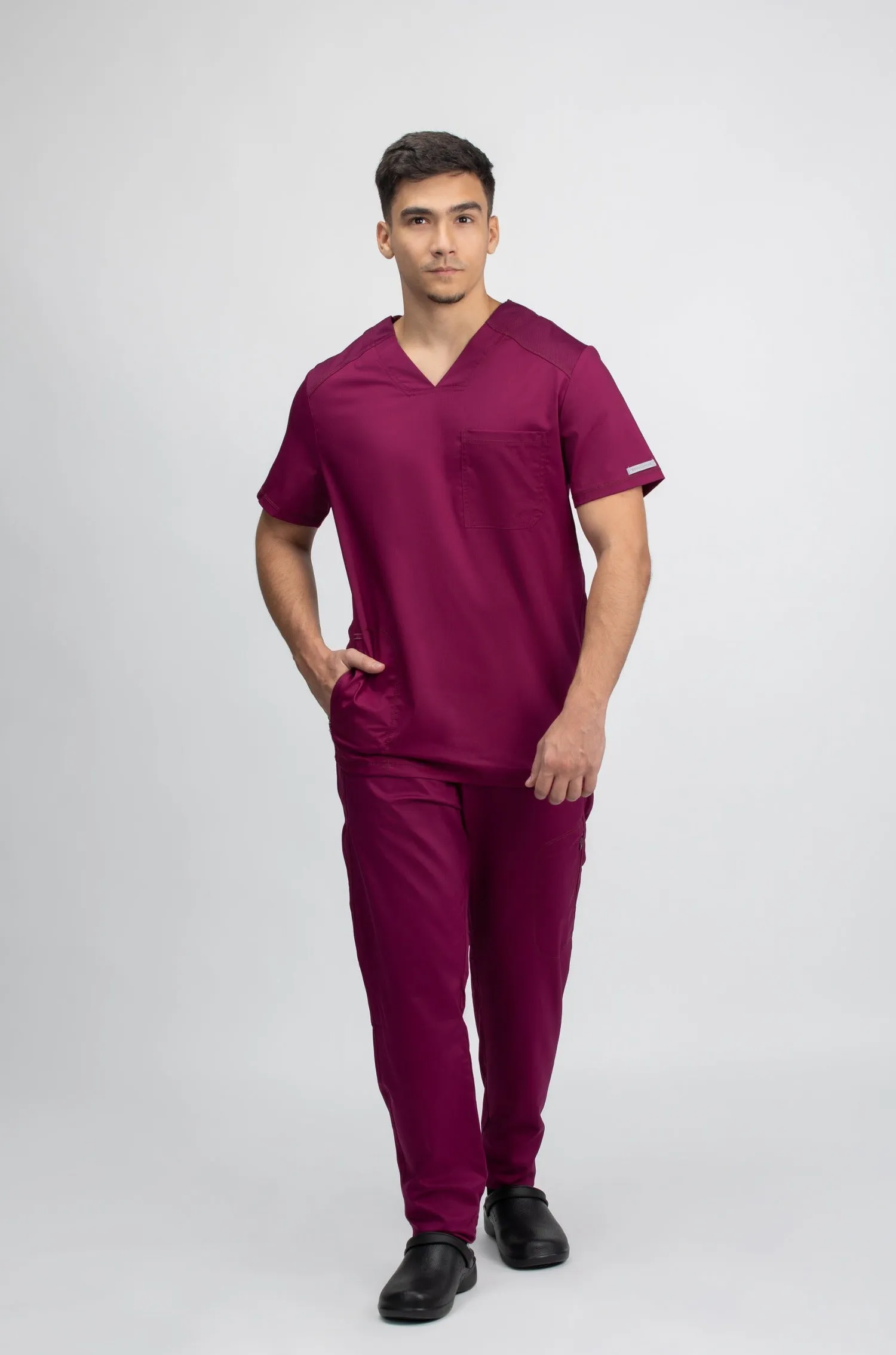 Men's V neck Top & Jogger Pant Scrub Set WW603-WW012