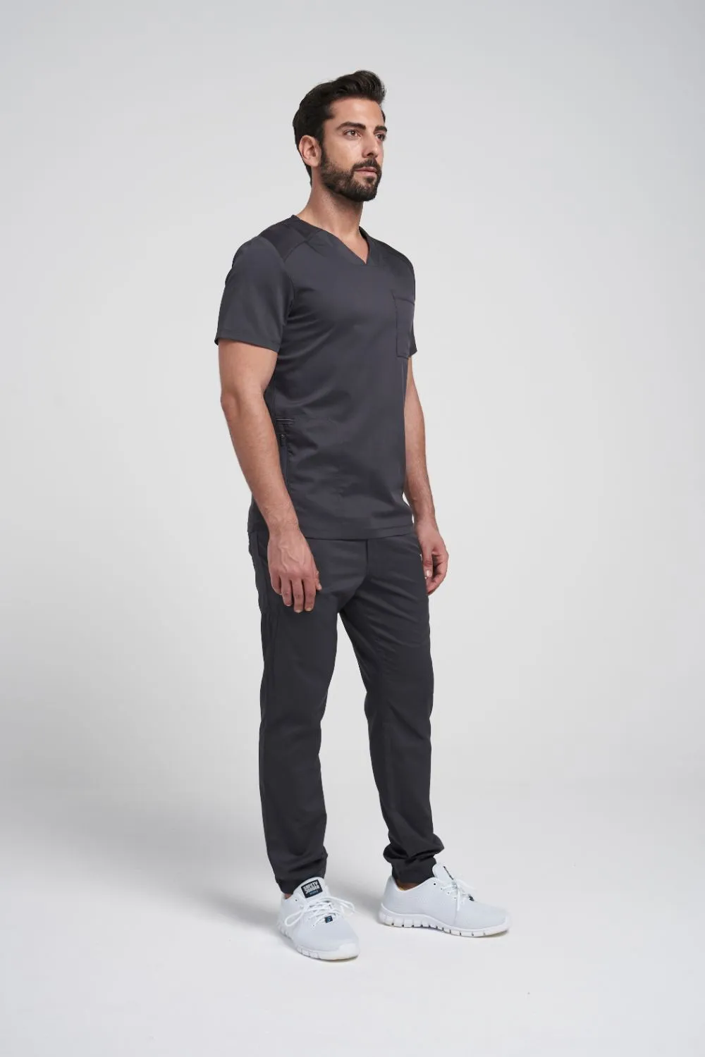 Men's V neck Top & Jogger Pant Scrub Set WW603-WW012