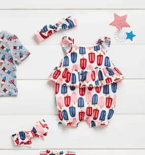 Mudpie Popsicle Baby Romper Set