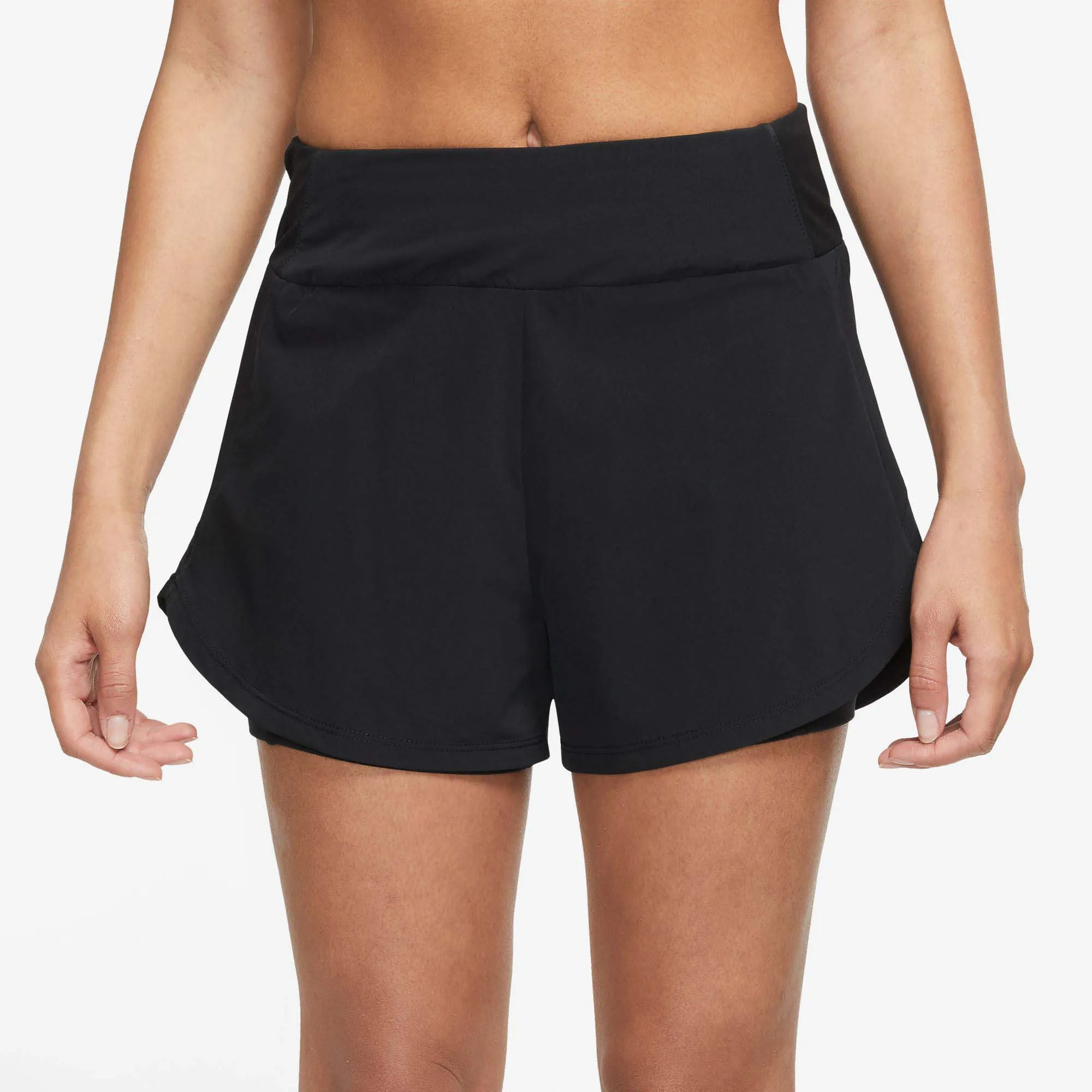 Nike | Women's Dri-FIT Bliss Mid-Rise 3 Inch 2in1 Shorts - Black