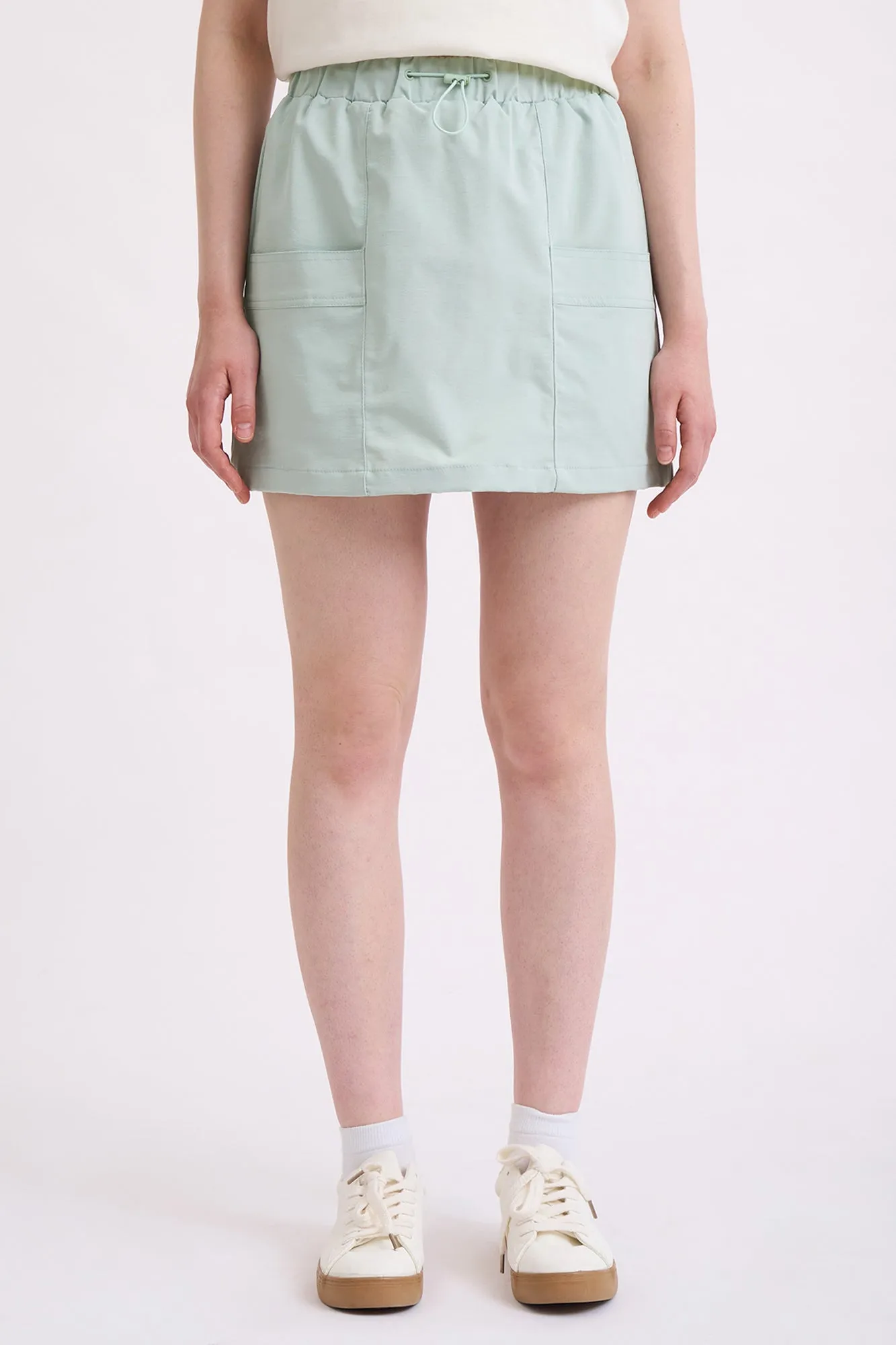 Nylon Cargo Skort