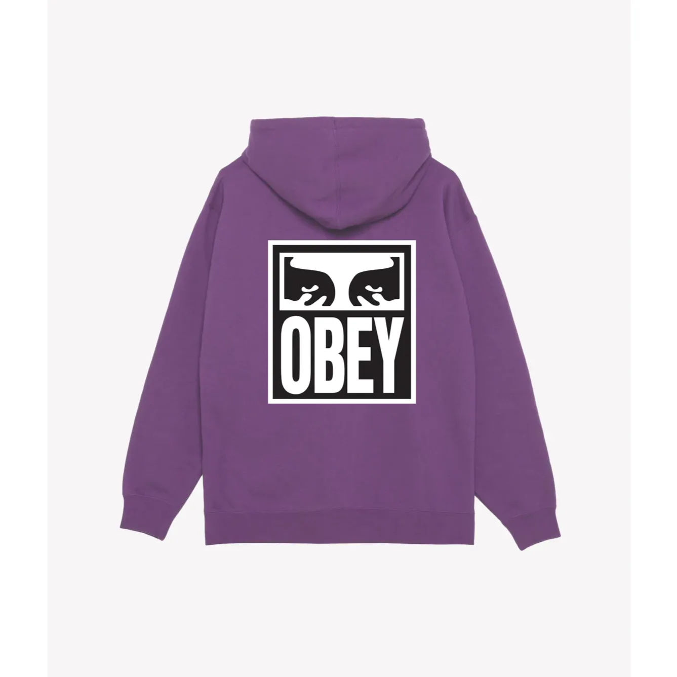 Obey Felpa con cappuccio e zip intera da adulto 117482142 mora