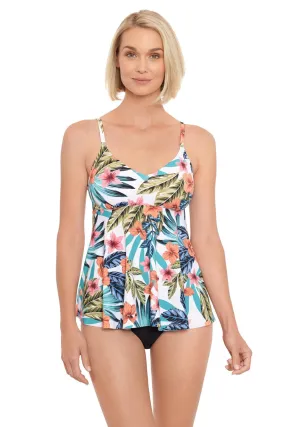 Penbrooke Montego Bay Tankini, White Multi (5551718)