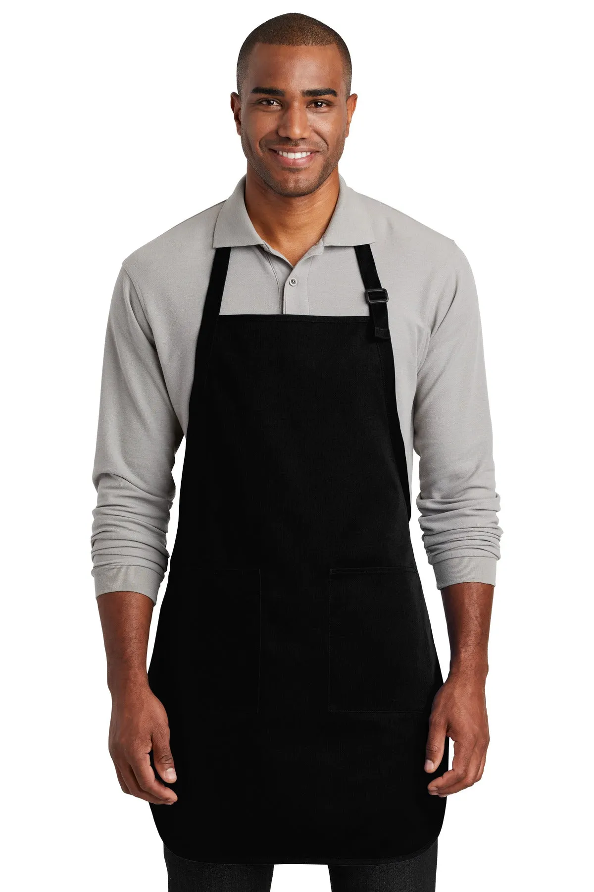 Port Authority ® Full-Length Two-Pocket Bib Apron. A600