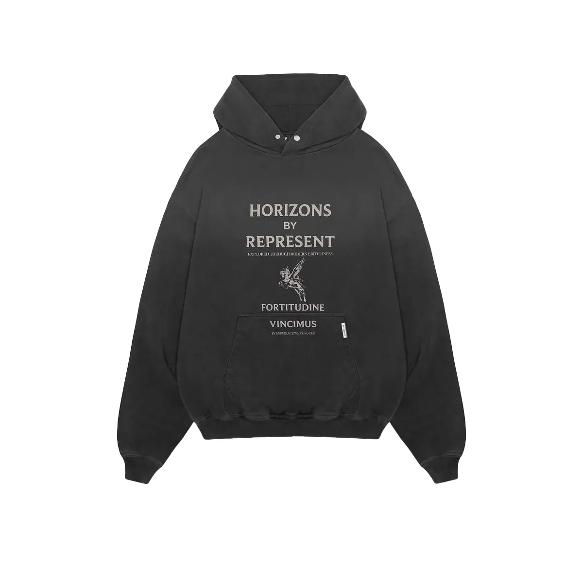 Represent Horizons Hoodie Aged Black