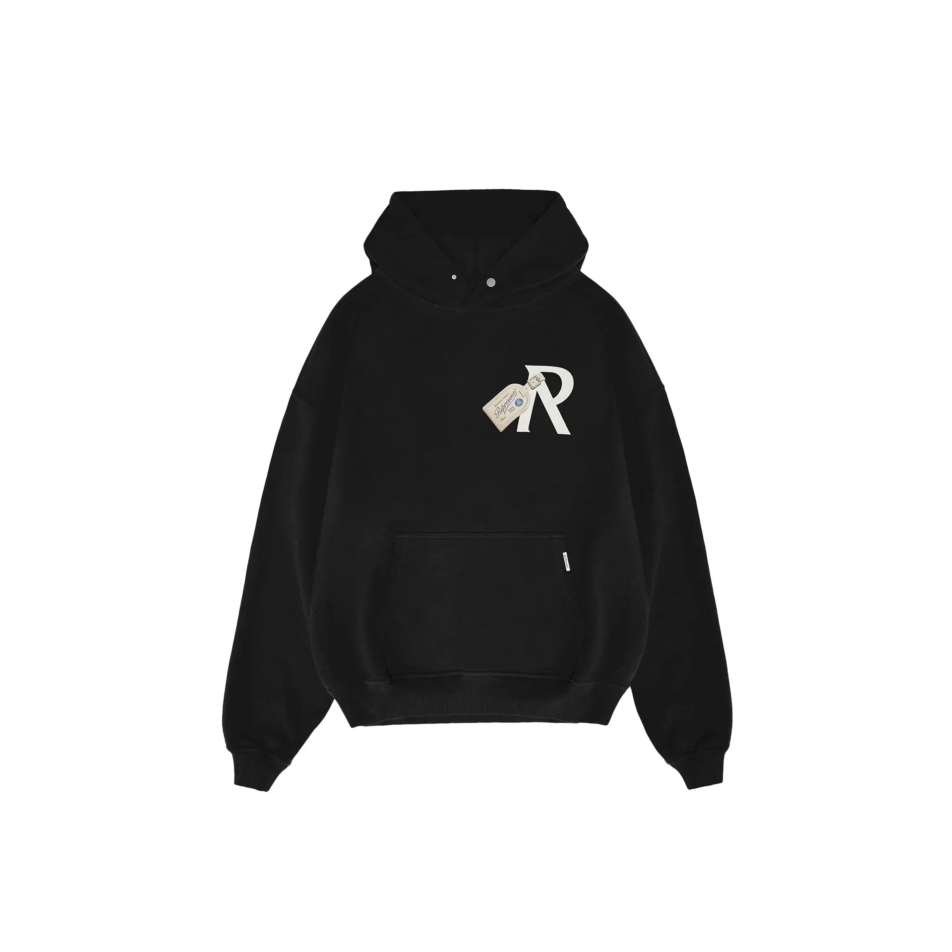 REPRESENT Luggage Tag Hoodie Jet Black