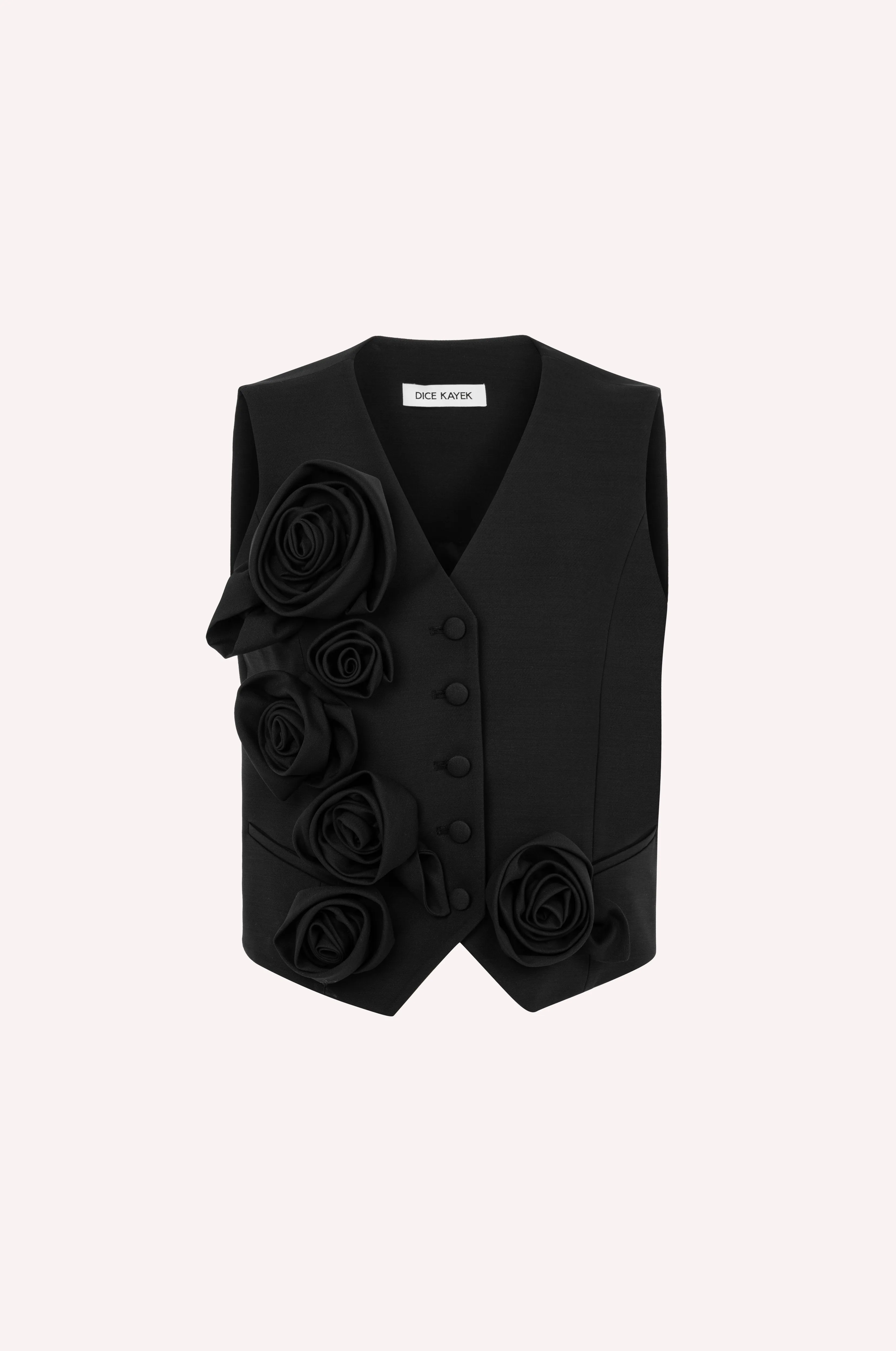 Rose Embroidered Vest