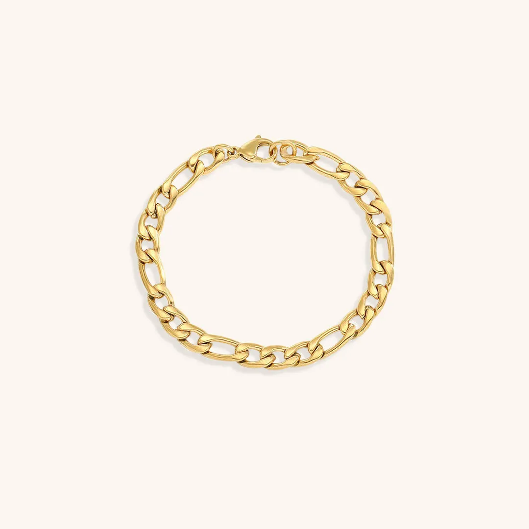 Saturn Gold Chain Bracelet