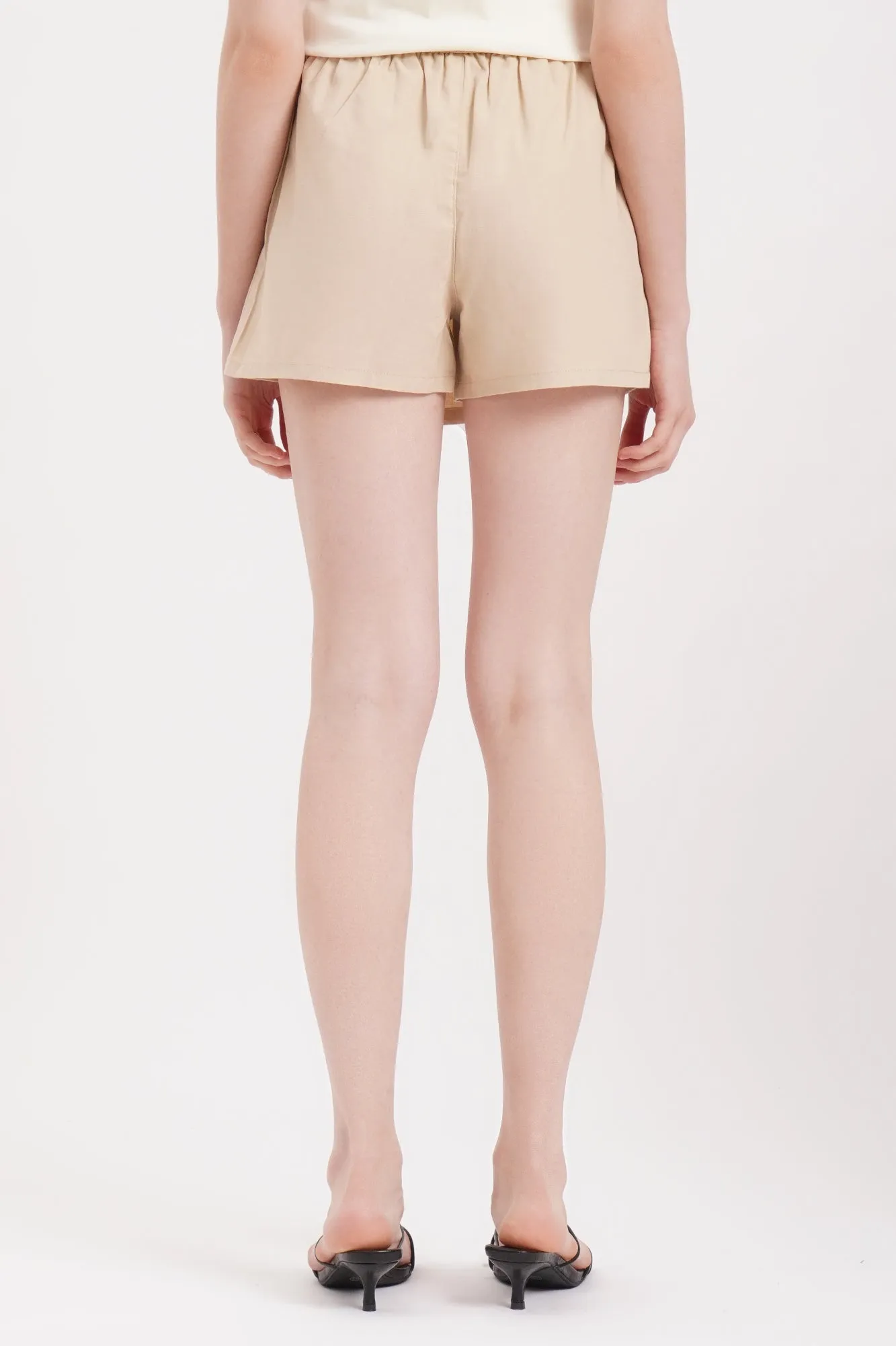 Side-Tie Linen Skorts