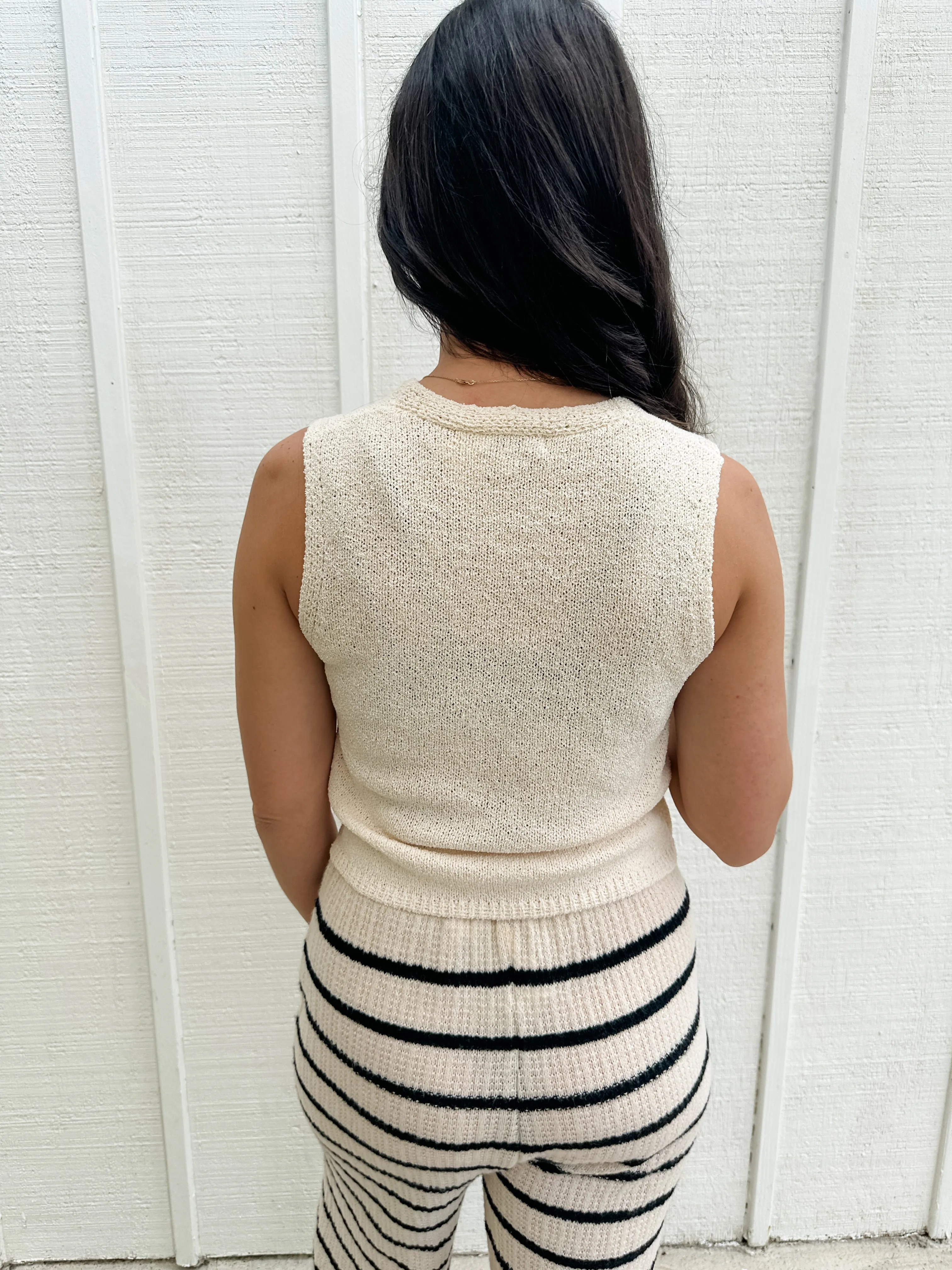 Snap Front Sweater Vest