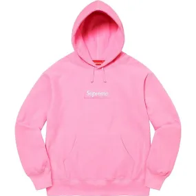 Supreme Box Logo Hooded Sweatshirt (Pink)