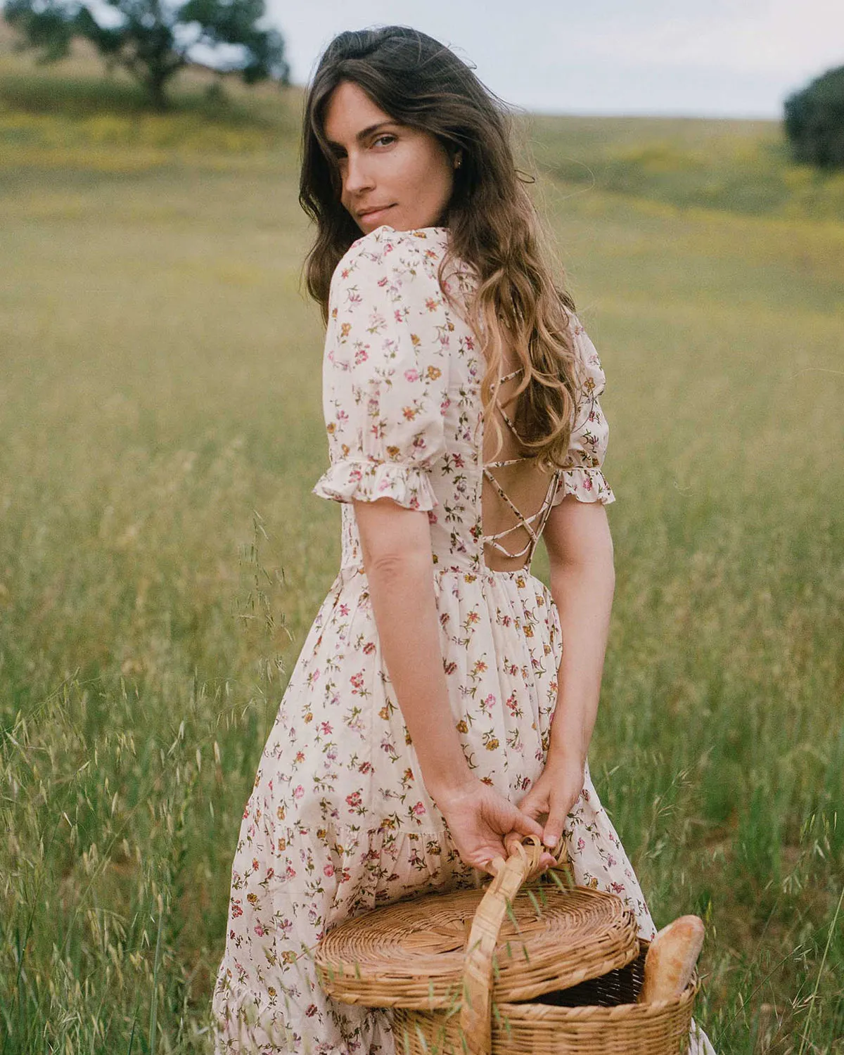 The Amalia Dress | Cream Garden