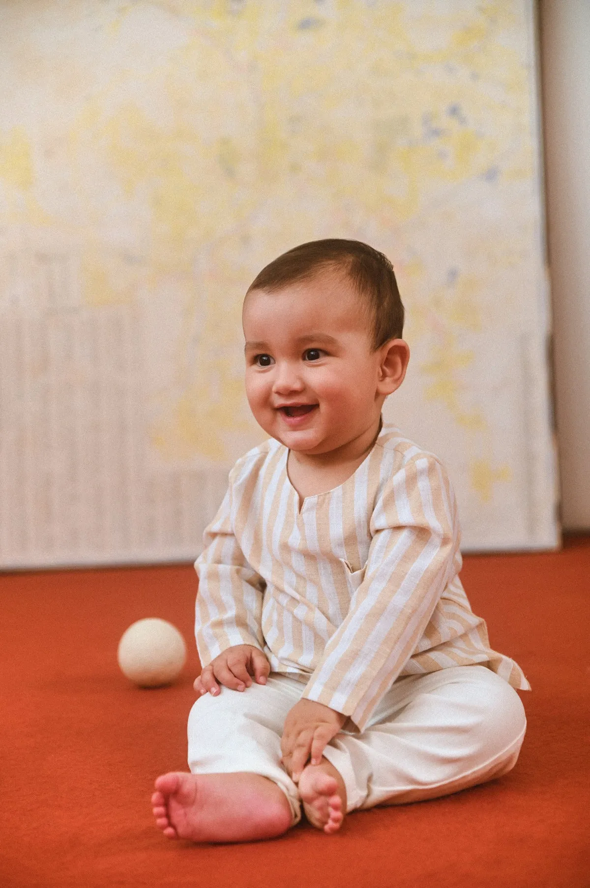 The Champions Babies Savvy Kurta - Captain Stripe