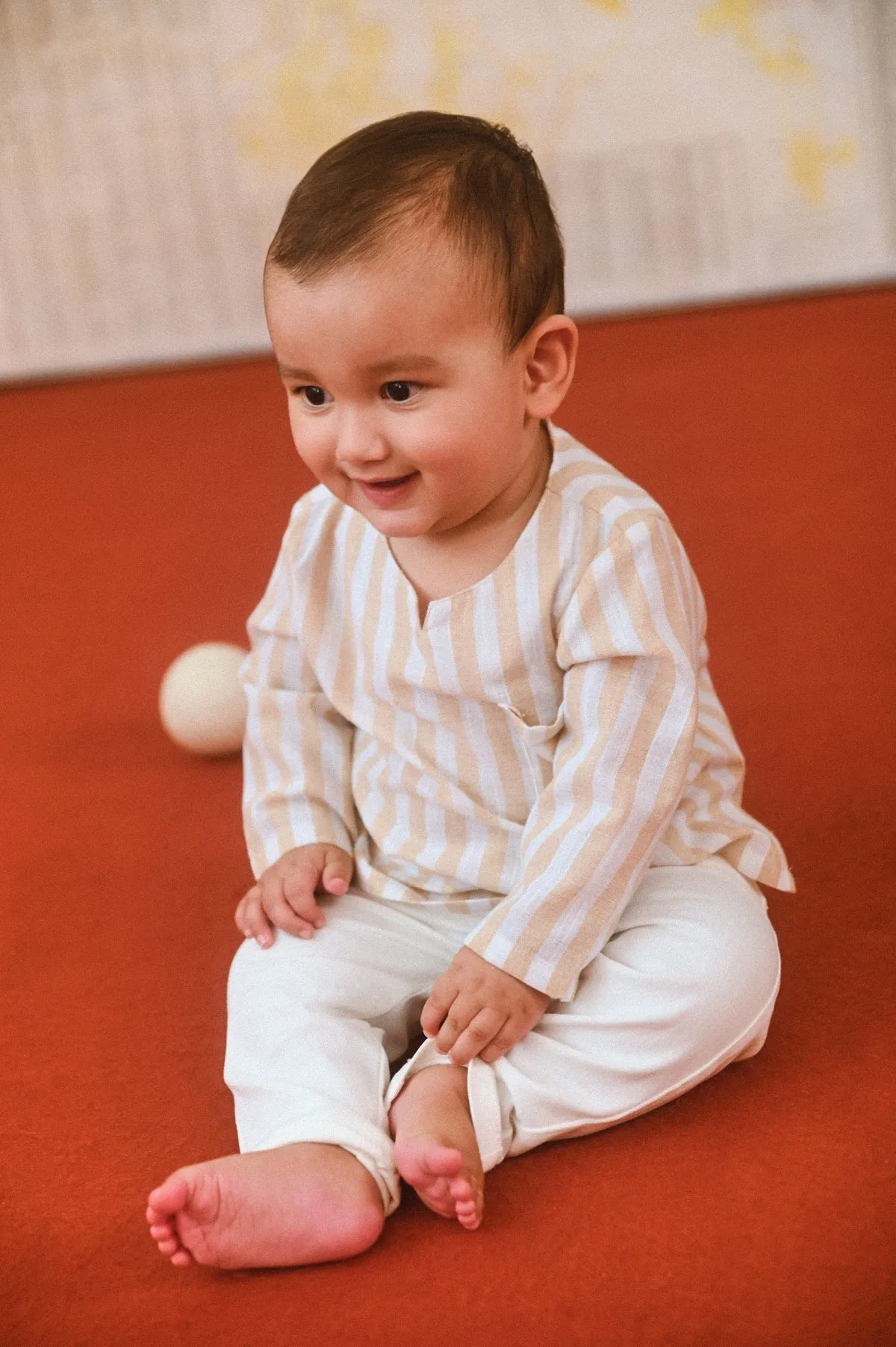 The Champions Babies Savvy Kurta - Captain Stripe