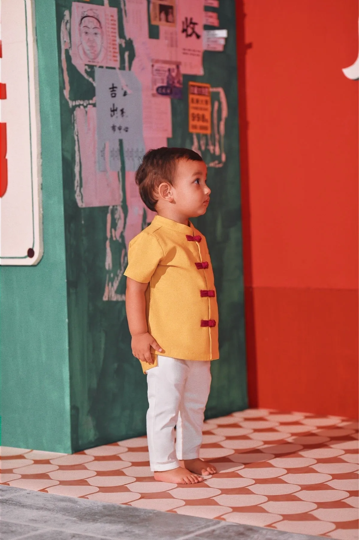 The Chinatown Babies Oriental Shirt - Dijon Mustard