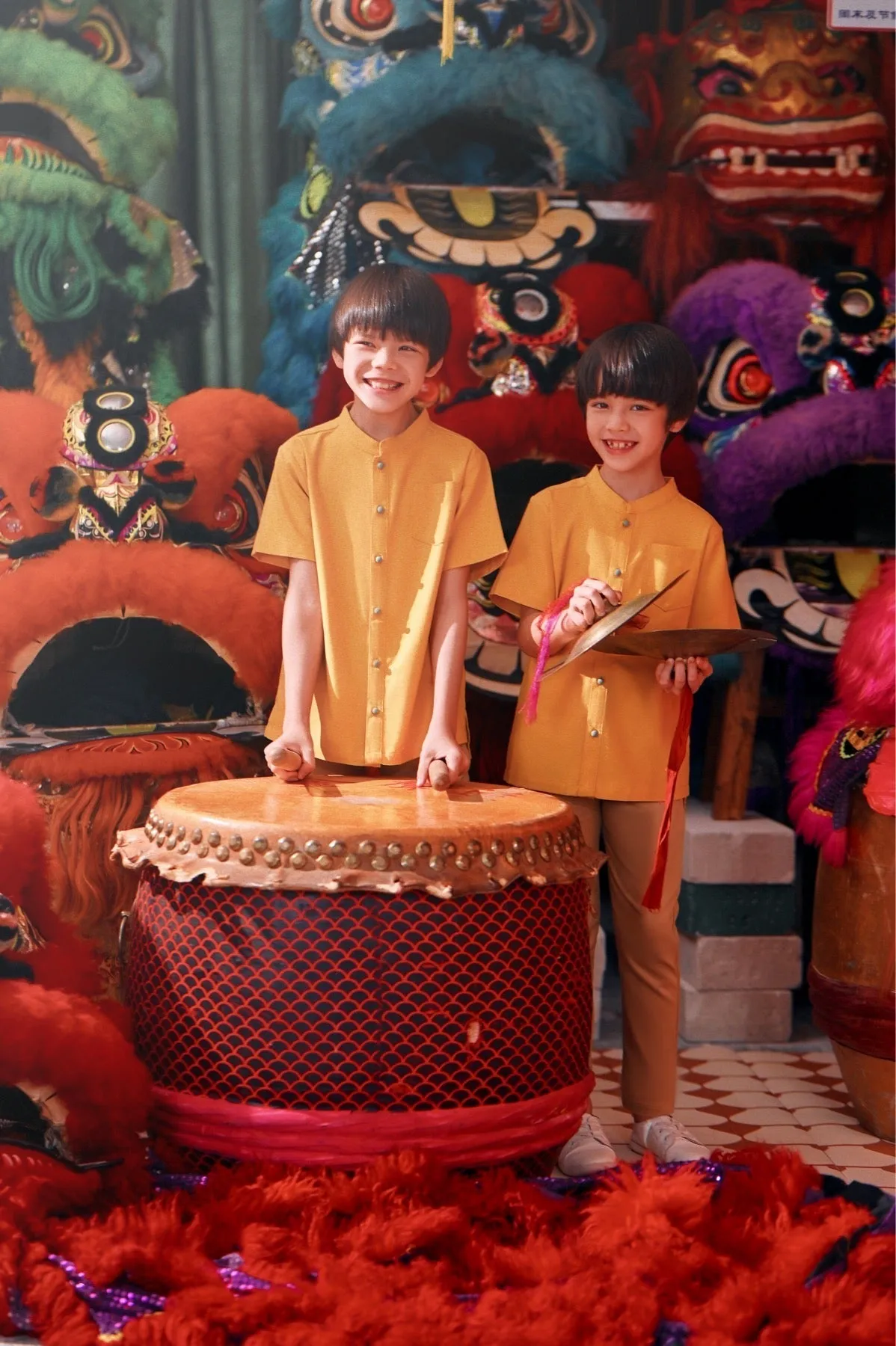 The Chinatown Mandarin Shirt - Dijon Mustard