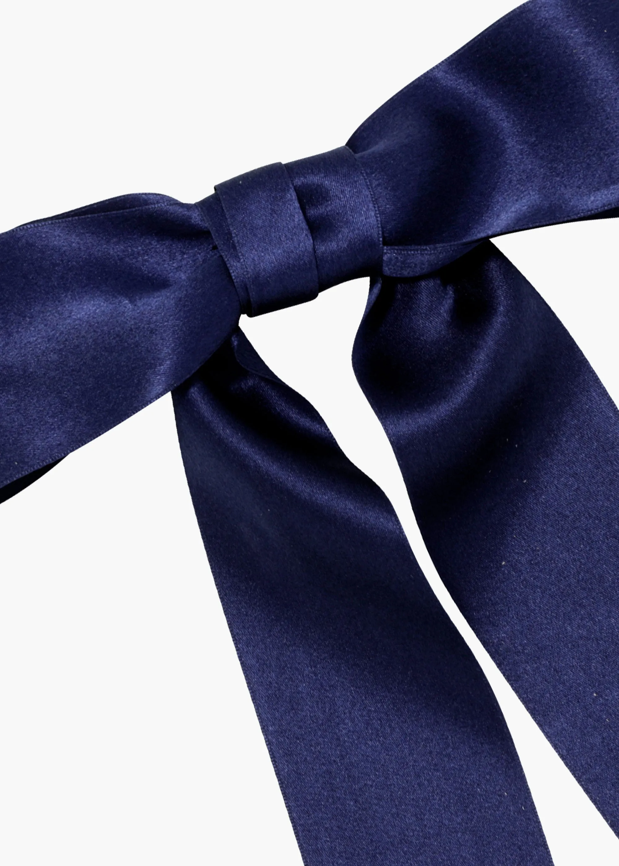 Virginia Bow Barrette -- Navy