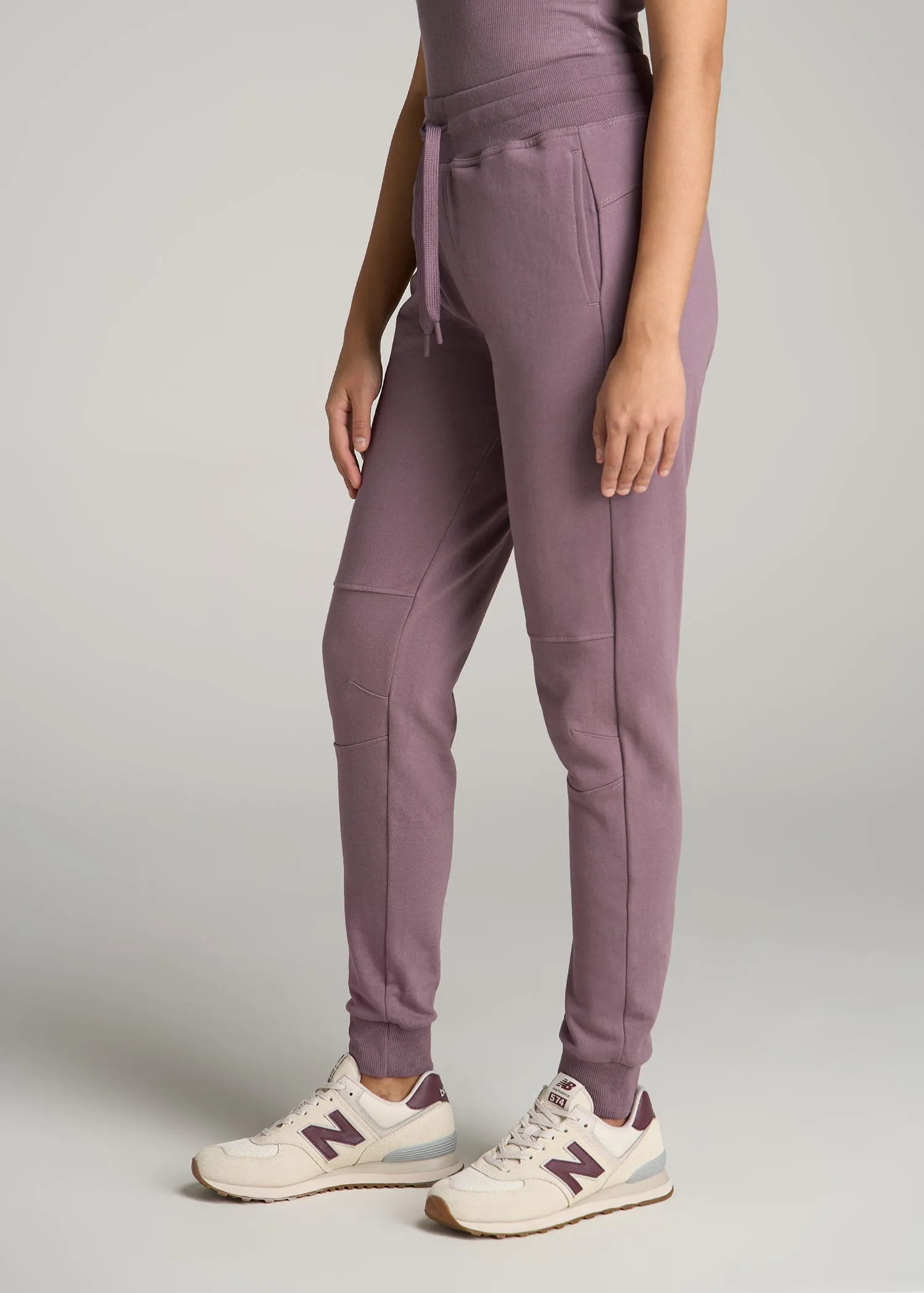 Wearever French Terry Tall Women's Joggers in Smoked Mauve