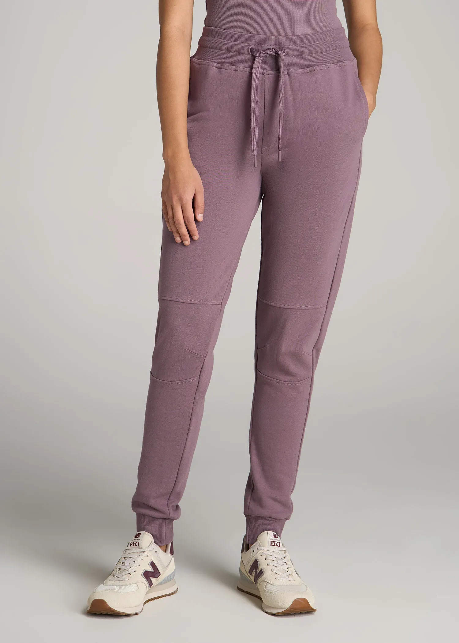 Wearever French Terry Tall Women's Joggers in Smoked Mauve