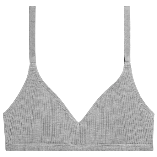 Whipped Non-Wire Bra in Heather Grey