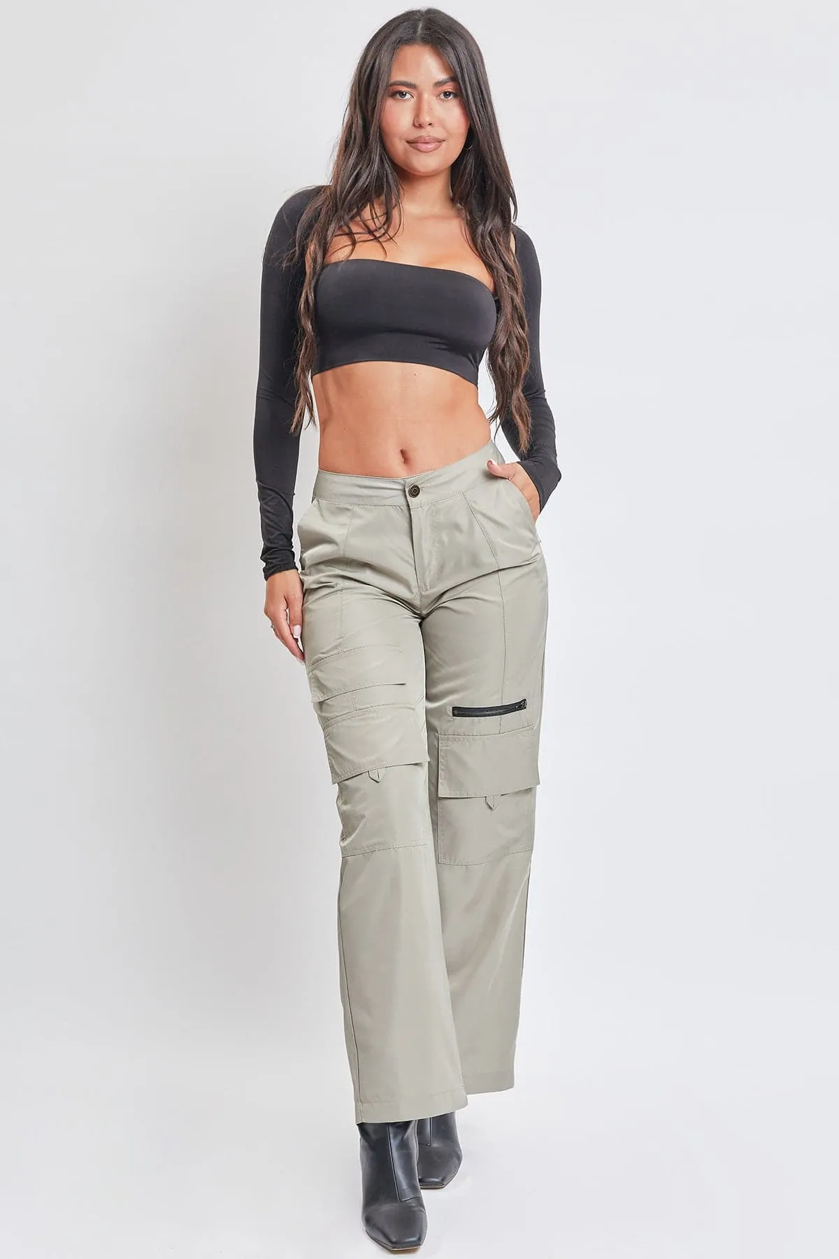 Women's  Nylon Cargo Pants