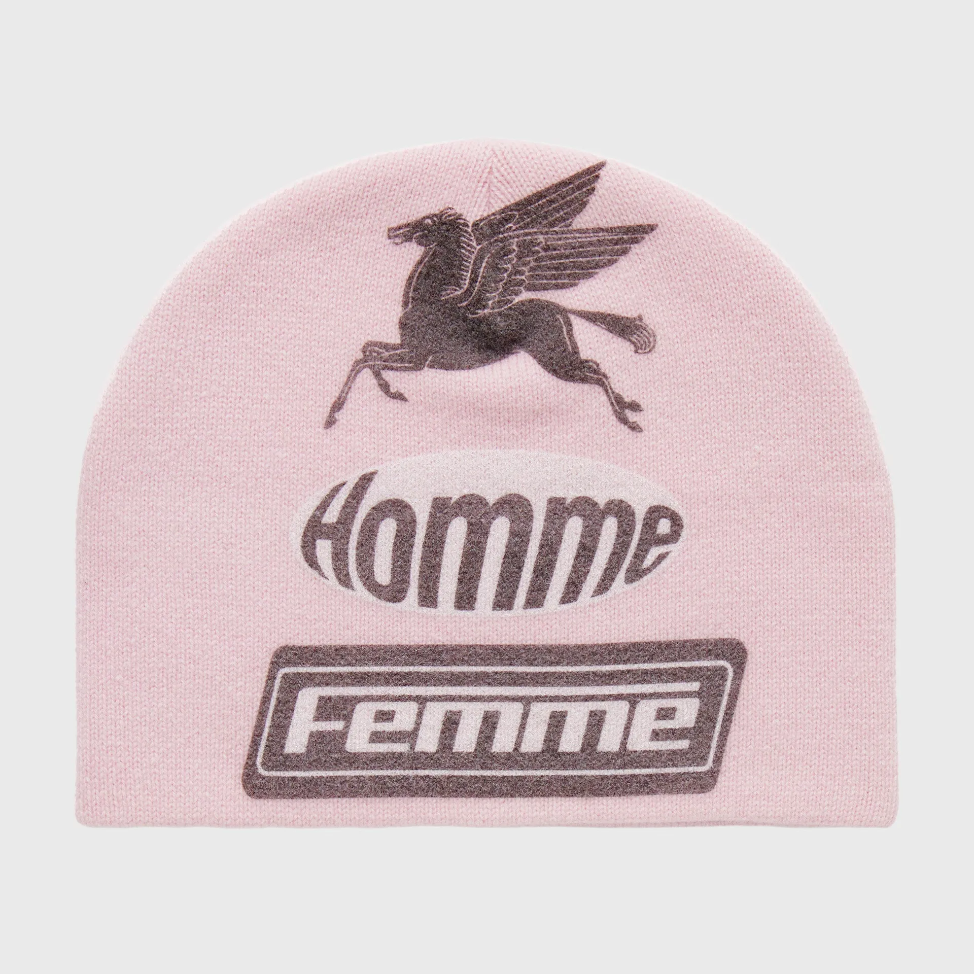 Wool Racing Beanie Pink