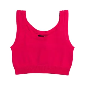 XT Studio canotta top da donna in cotone. Colore fucsia